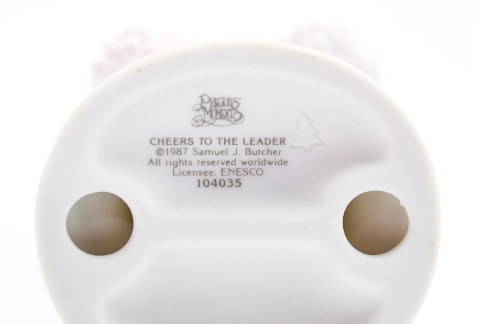 Precious Moments Cheers To The Leader Enesco Porcelain Figurine 1987 - Thumbnail 5