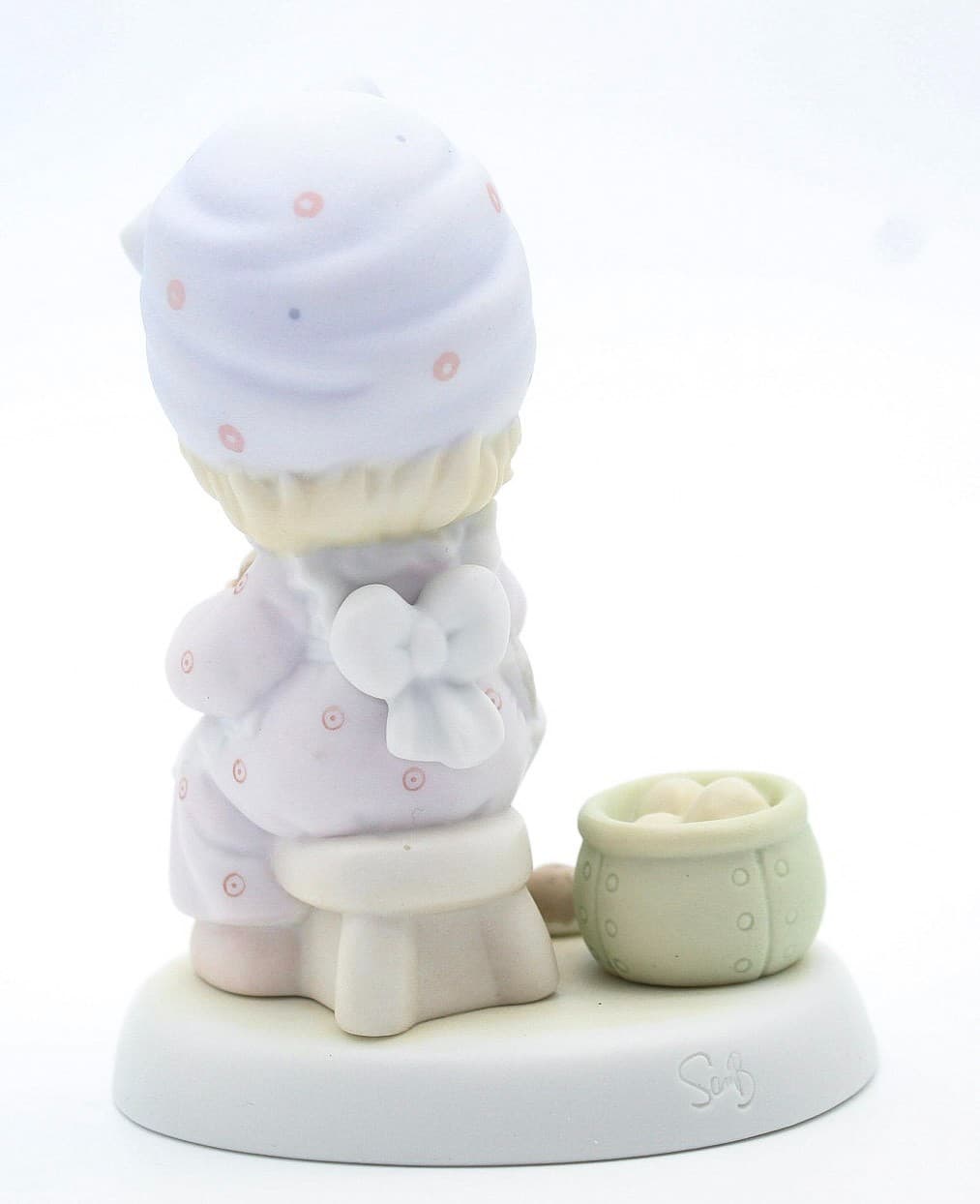 Precious Moments Always Take Time to Pray Enesco Porcelain Figurine 1995 - Thumbnail 3