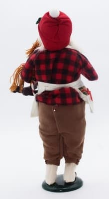 Byers' Choice 1995 Toy Maker Santa With Rocking Horse Carolers Christmas Doll - Thumbnail 4
