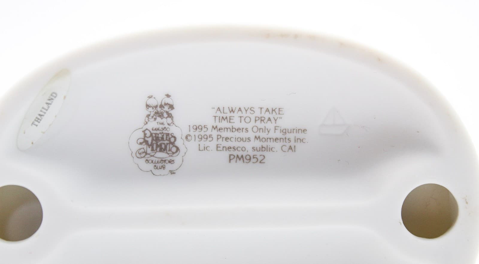 Precious Moments Always Take Time to Pray Enesco Porcelain Figurine 1995 - Thumbnail 6