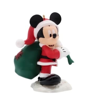 Hallmark Keepsake 2014 Santa's Happy Helper Mickey Disney Christmas Ornament New - Image 1