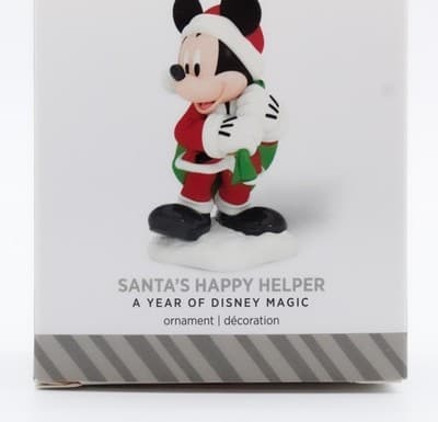 Hallmark Keepsake 2014 Santa's Happy Helper Mickey Disney Christmas Ornament New - Thumbnail 6