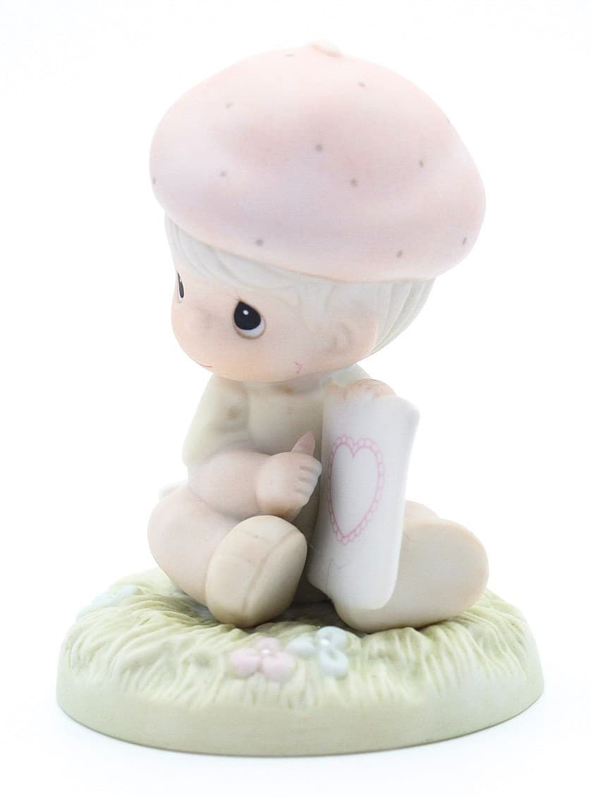 Precious Moments Loving You Dear Valentine Enesco Porcelain Figurine 1997 - Thumbnail 4
