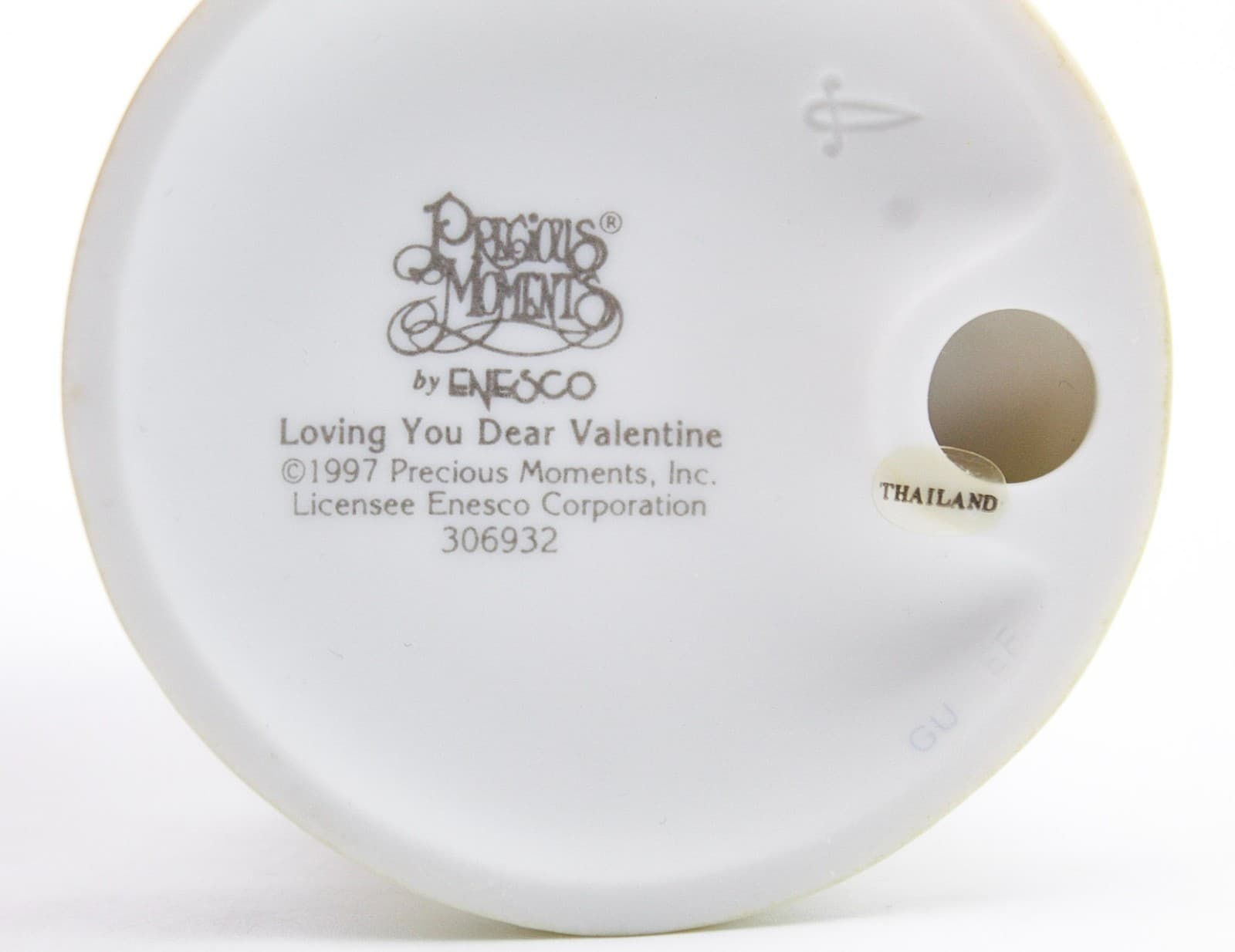 Precious Moments Loving You Dear Valentine Enesco Porcelain Figurine 1997 - Thumbnail 5