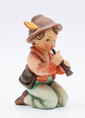Hummel Goebel Little Tooter West Germany Vintage Porcelain Figurine TMK5 - Thumbnail 6