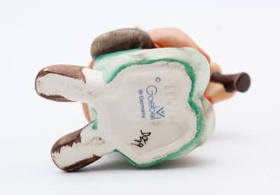 Hummel Goebel Little Tooter West Germany Vintage Porcelain Figurine TMK5 - Thumbnail 5