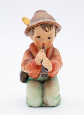 Hummel Goebel Little Tooter West Germany Vintage Porcelain Figurine TMK5 - Thumbnail 2