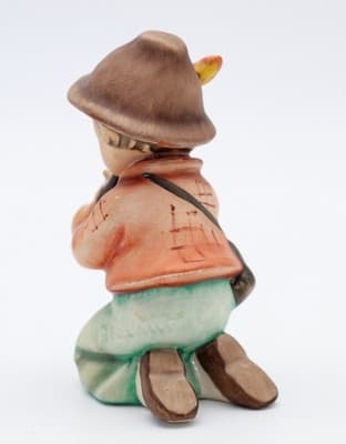 Hummel Goebel Little Tooter West Germany Vintage Porcelain Figurine TMK5 - Thumbnail 4