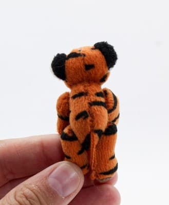 Vintage Handmade Miniature Dollhouse Plush Tiger Animal RARE - Thumbnail 3