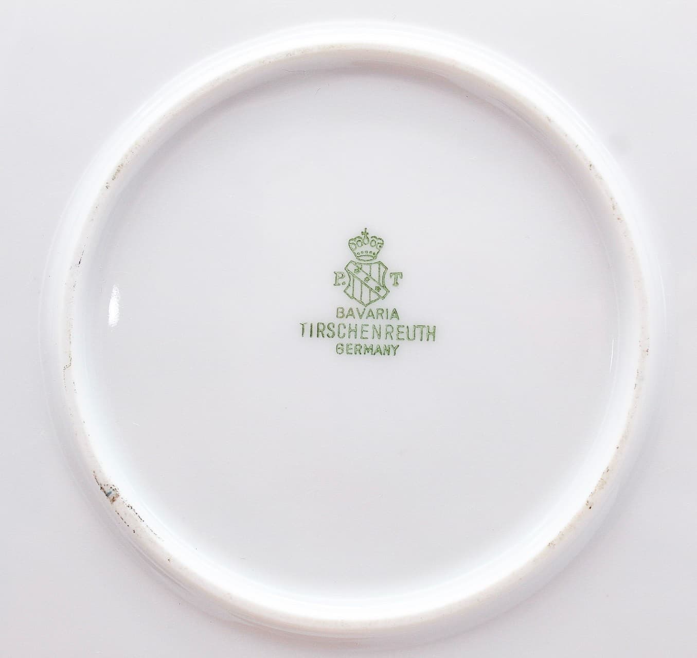 Bavaria Tirschenreuth Germany Hand Painted Signed Floral Porcelain Serving Tray - Thumbnail 11