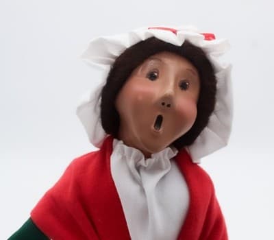 Byers' Choice Vintage 1996 Mrs. Cratchit With Turkey The Carolers Christmas Doll - Thumbnail 2