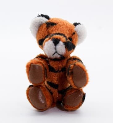 Vintage Handmade Miniature Dollhouse Plush Tiger Animal RARE - Thumbnail 5