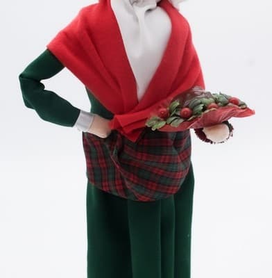 Byers' Choice Vintage 1996 Mrs. Cratchit With Turkey The Carolers Christmas Doll - Thumbnail 3