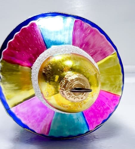 CHRISTOPHER RADKO "Merry Maytime" Circus Zoo Carousel Glass Christmas Ornament - Thumbnail 9