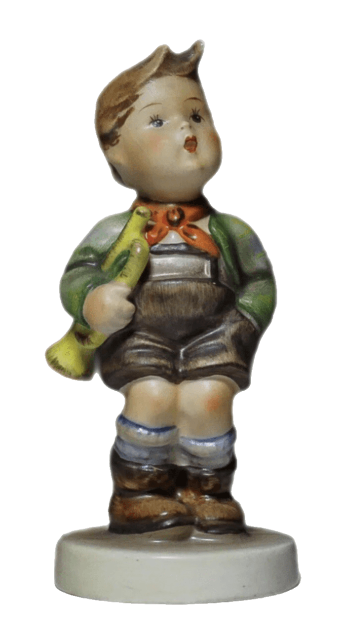 Vintage Hummel Goebel "Trumpet Boy" Hand Painted Porcelain Figurine - Image 1