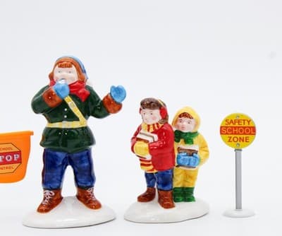 Department 56 Safety Patrol The Original Snow Village Christmas Accessories 4pcs - Thumbnail 6