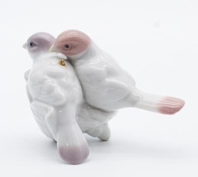 Lladro Retired Spain First Christmas Together Love Birds Porcelain Ornament 1992 - Thumbnail 5