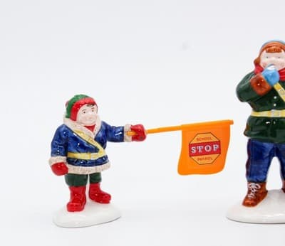 Department 56 Safety Patrol The Original Snow Village Christmas Accessories 4pcs - Thumbnail 5