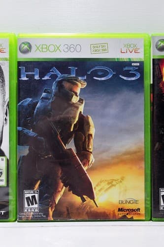Lot of 3 XBOX 360 SPLINTER CELL/HALO3/GEARS OF WAR Video Game Tested Working - Thumbnail 4