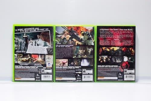 Lot of 3 XBOX 360 SPLINTER CELL/HALO3/GEARS OF WAR Video Game Tested Working - Thumbnail 2