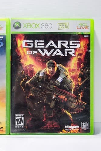 Lot of 3 XBOX 360 SPLINTER CELL/HALO3/GEARS OF WAR Video Game Tested Working - Thumbnail 5