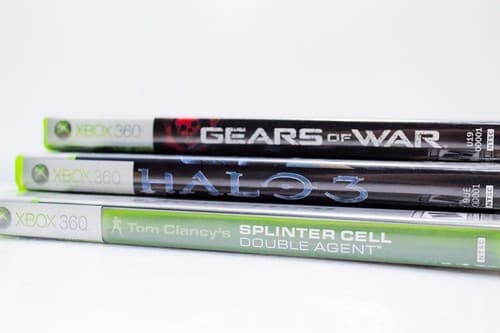 Lot of 3 XBOX 360 SPLINTER CELL/HALO3/GEARS OF WAR Video Game Tested Working - Thumbnail 12