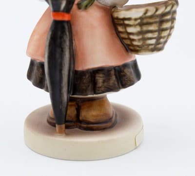 Hummel Goebel On Holiday West Germany Vintage Porcelain Figurine TMK6 - Thumbnail 4