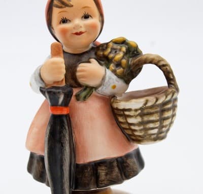 Hummel Goebel On Holiday West Germany Vintage Porcelain Figurine TMK6 - Thumbnail 3
