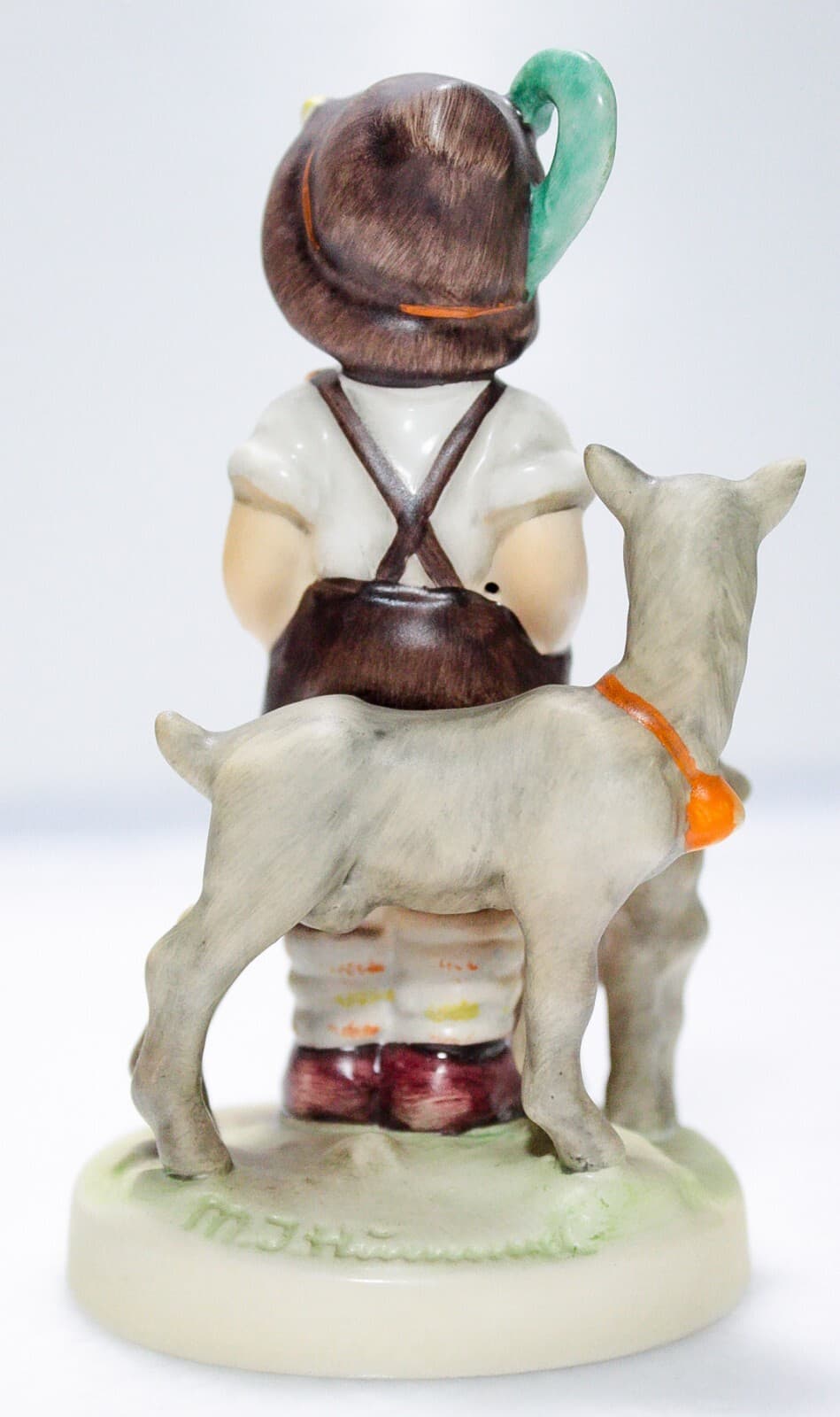 GOEBEL HUMMEL Germany "Little Goat Herder" Hand Painted Porcelain Figurine TMK5 - Thumbnail 3