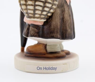 Hummel Goebel On Holiday West Germany Vintage Porcelain Figurine TMK6 - Thumbnail 7