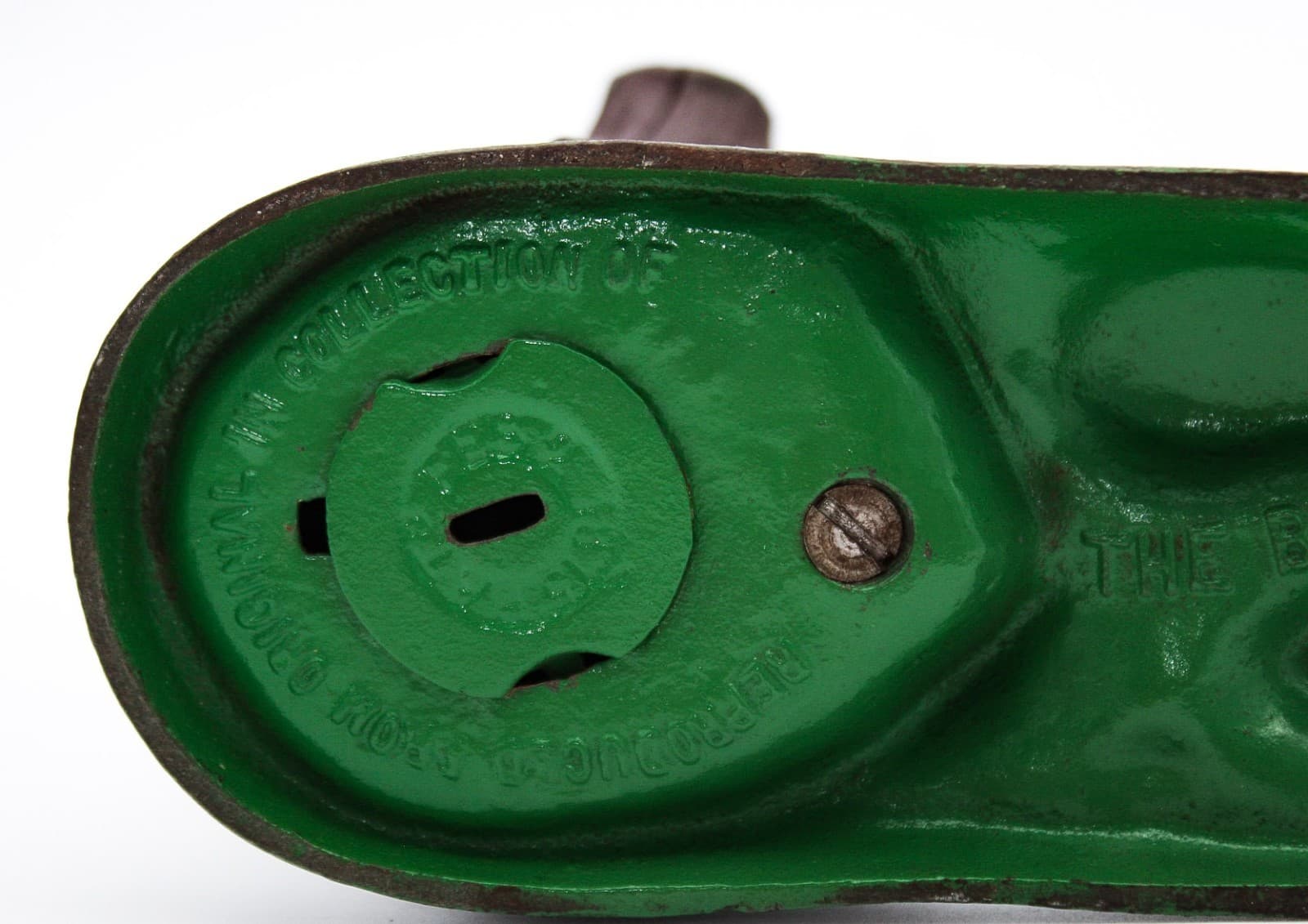 National Bank & Trust Co. The Book Of Knowledge Cast Iron Repro Coin Bank - Thumbnail 17