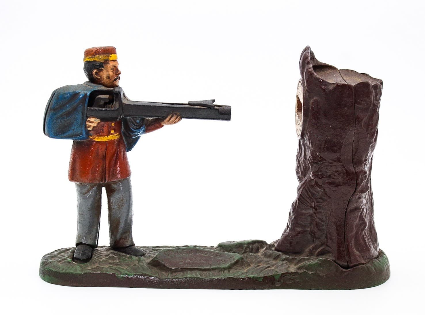National Bank & Trust Co. The Book Of Knowledge Cast Iron Repro Coin Bank - Thumbnail 15