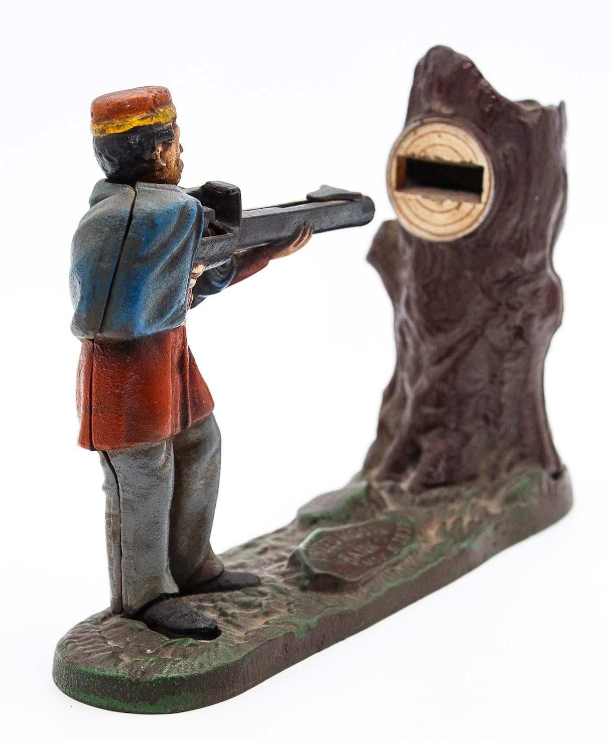 National Bank & Trust Co. The Book Of Knowledge Cast Iron Repro Coin Bank - Thumbnail 8