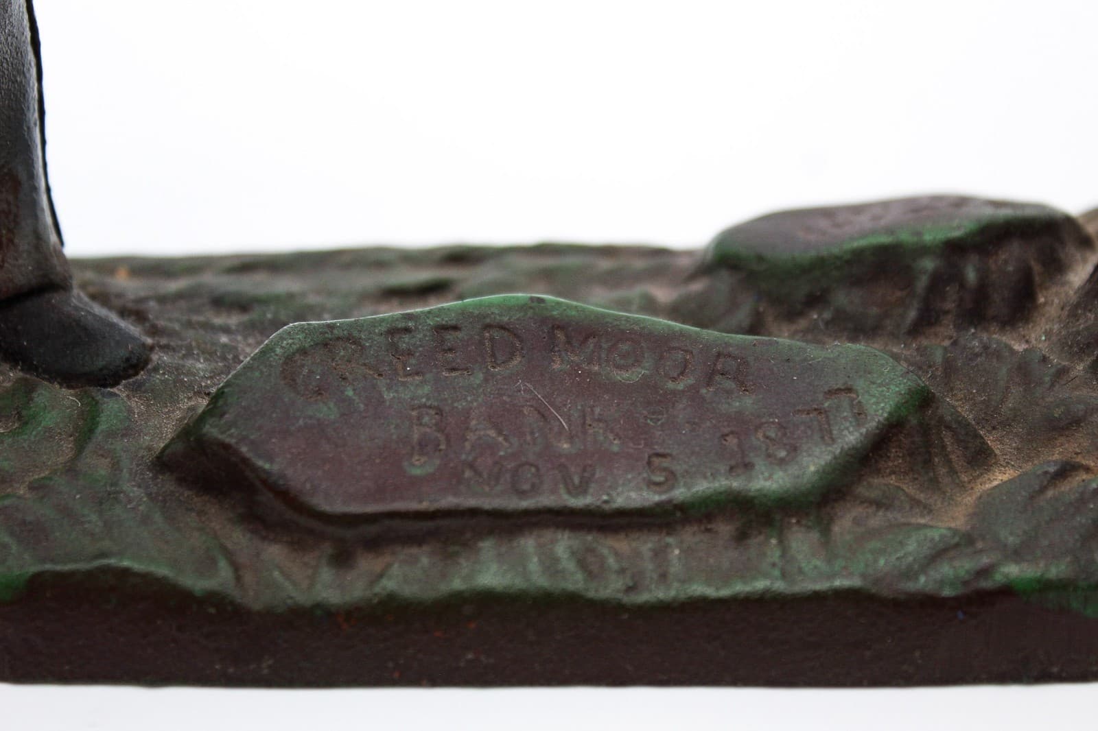 National Bank & Trust Co. The Book Of Knowledge Cast Iron Repro Coin Bank - Thumbnail 9
