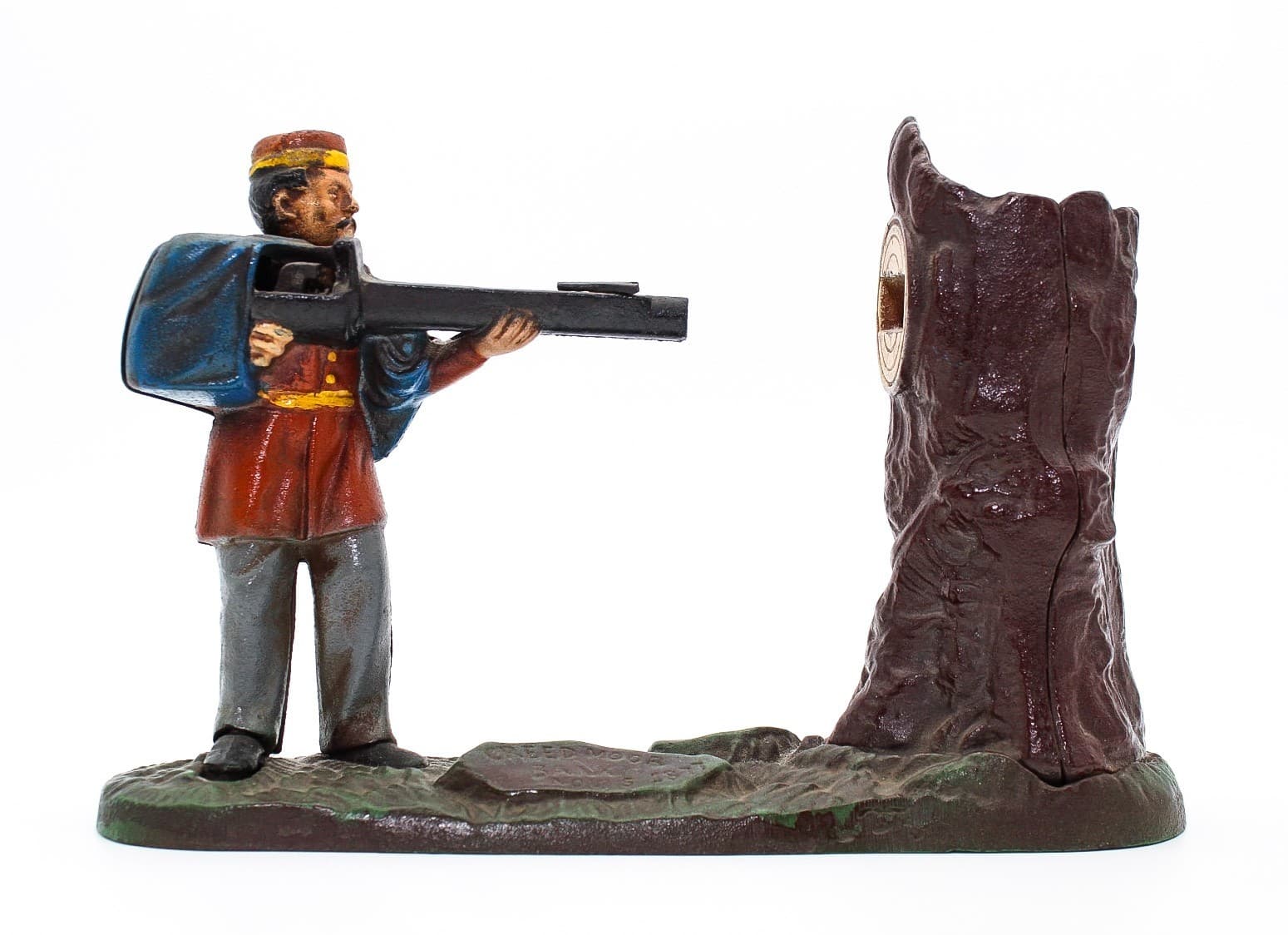 National Bank & Trust Co. The Book Of Knowledge Cast Iron Repro Coin Bank - Thumbnail 13