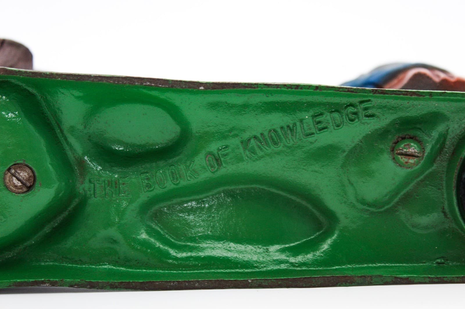 National Bank & Trust Co. The Book Of Knowledge Cast Iron Repro Coin Bank - Thumbnail 16