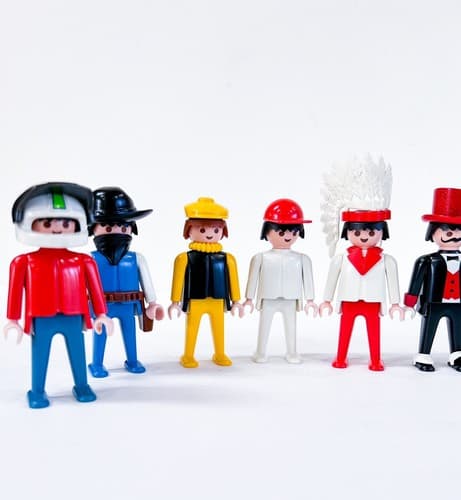 16 Vintage 1974 Playmobil Geobra Plastic People Toy Figurines - Thumbnail 2