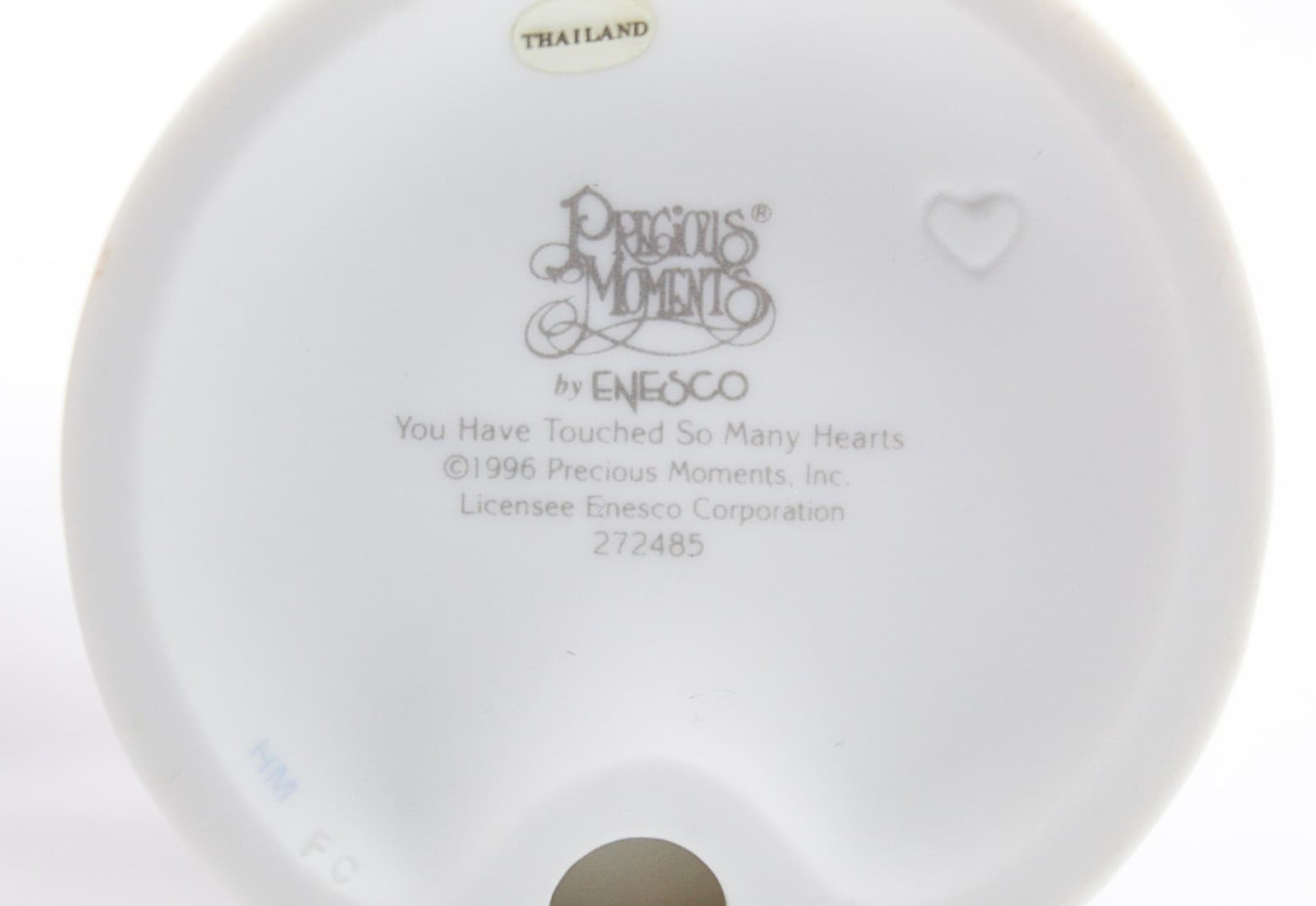 Precious Moments You Have Touched So Many Hearts Enesco Porcelain Figurine 1996 - Thumbnail 5