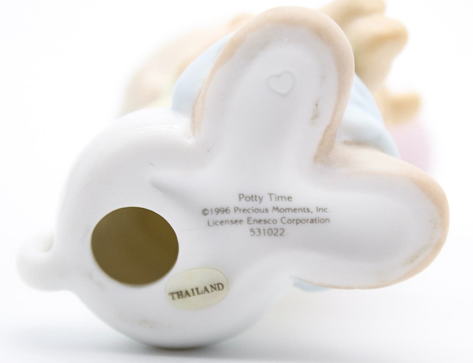 Precious Moments Potty Time Enesco Porcelain Figurine 1996 - Thumbnail 5