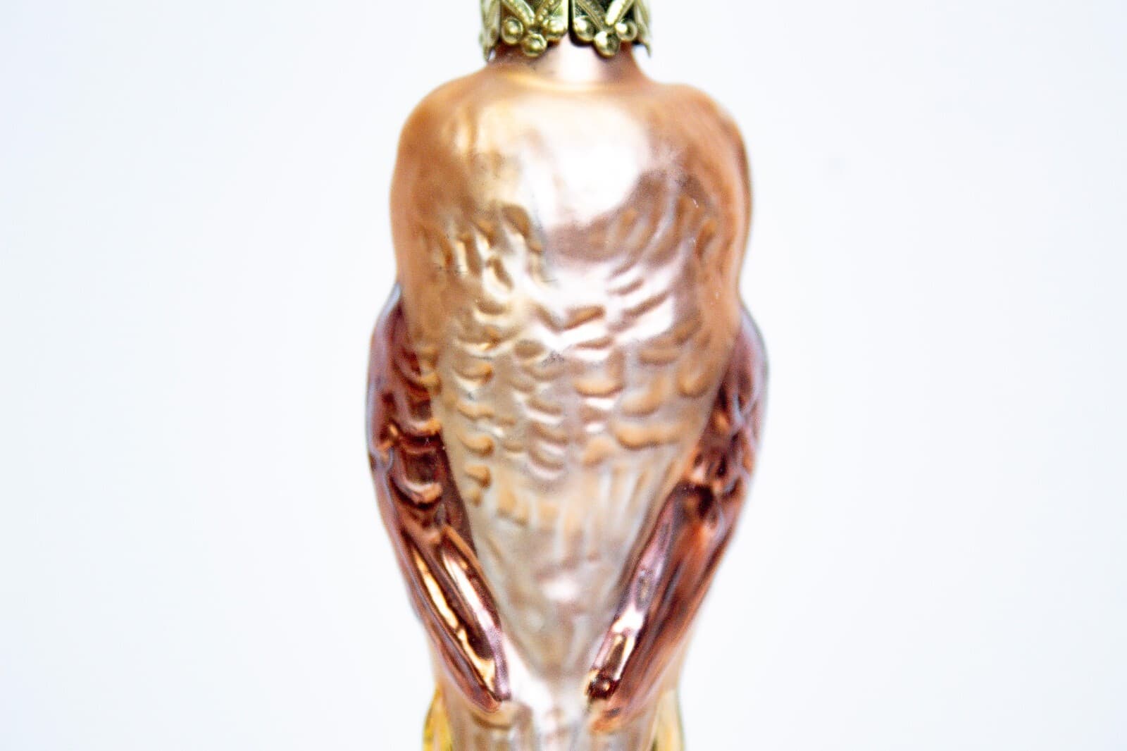 INGE-GLAS Made In Germany Glass Owl Decorative Christmas Ornament - Thumbnail 4