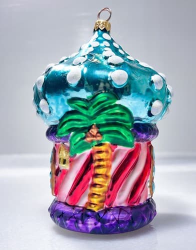 SUPER RARE CHRISTOPHER RADKO Alladin's Hideaway Christmas Glass Ornament - Thumbnail 2