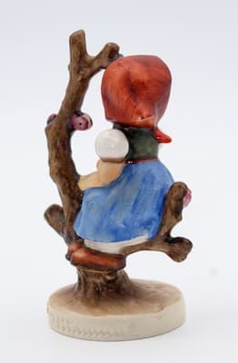 Hummel Goebel Apple Tree Girl West Germany Vintage Porcelain Figurine TMK5 - Thumbnail 6