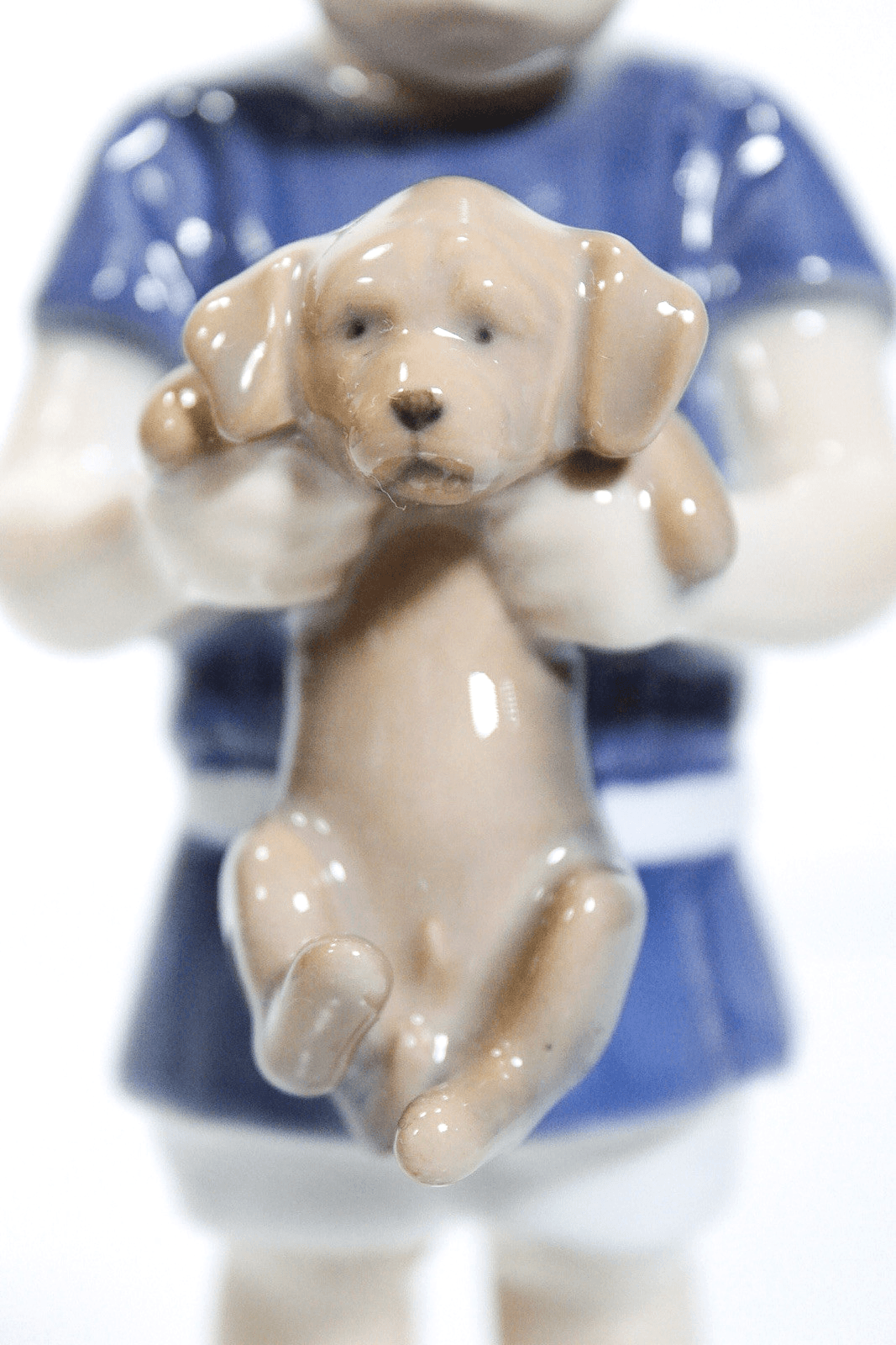 Vintage BING & GRONDAHL Boy With Dog #1747 Made in Denmark Porcelain Figurine - Thumbnail 3