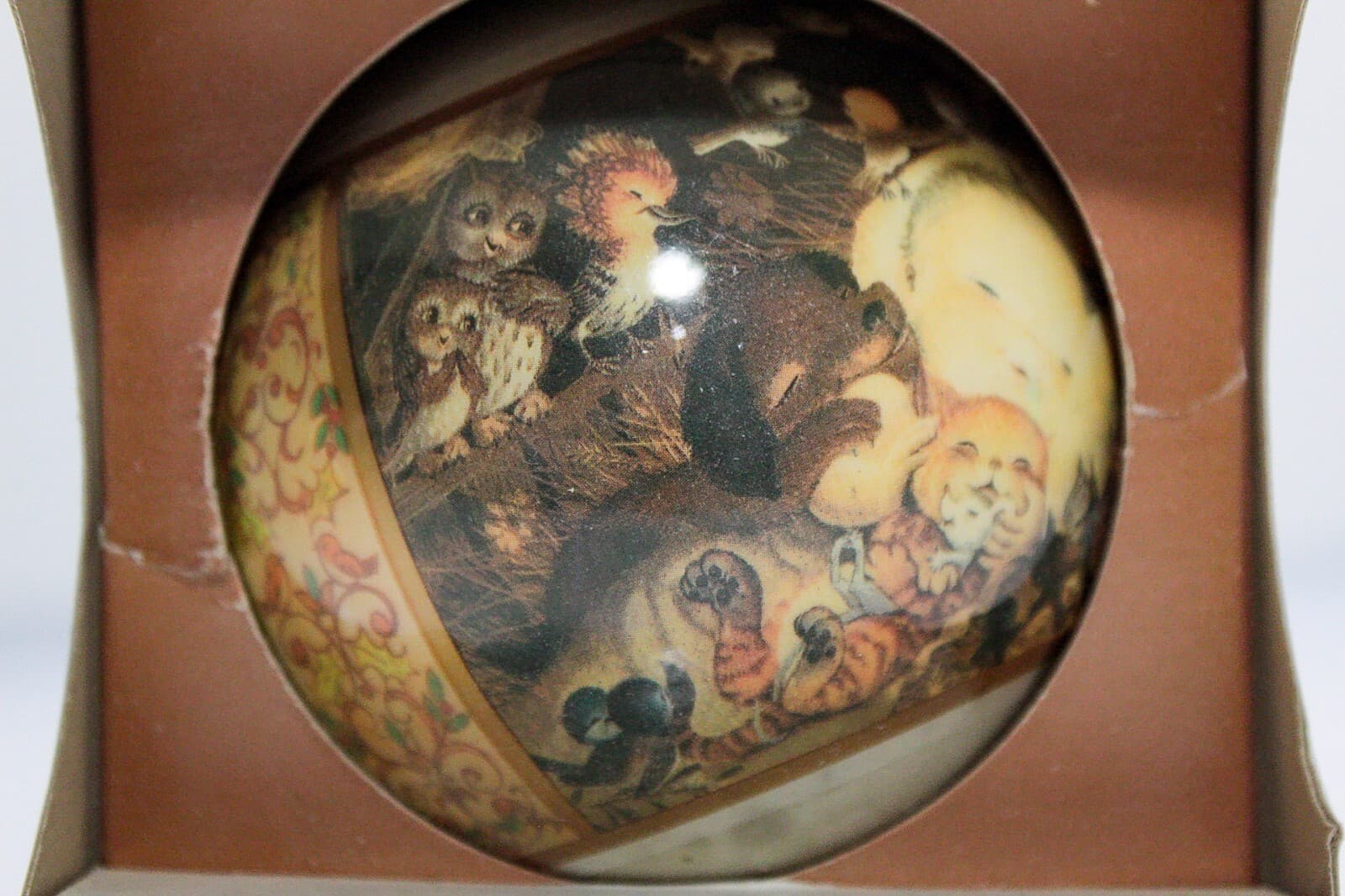 SCHMID 1978 "Heavenly Peace" Glass Ball Hanging Christmas Ornament In Box - Thumbnail 2