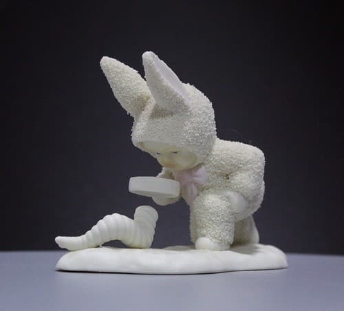 Vintage DEPARTMENT 56 Porcelain Snowbabies "You're As Cute As a Bug" Figurine - Thumbnail 2