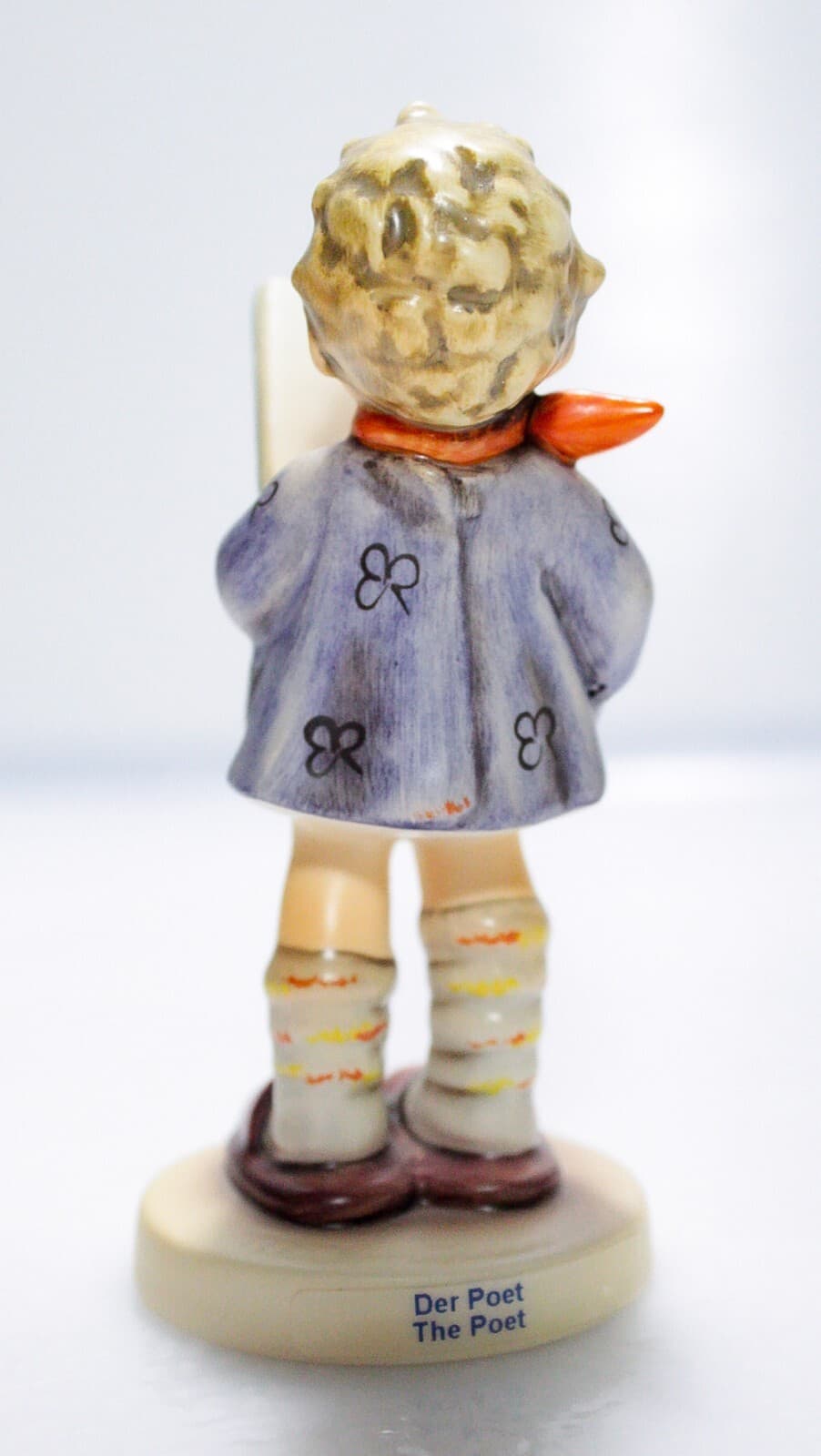GOEBEL HUMMEL W. Germany "The Poet" Hand Painted Porcelain Figurine TMK7 - Thumbnail 3