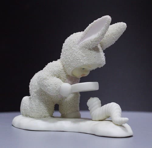 Vintage DEPARTMENT 56 Porcelain Snowbabies "You're As Cute As a Bug" Figurine - Thumbnail 9