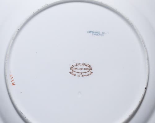 OVINGTON BROTHERS Copelands England Hand Painted Floral Cabinet Porcelain Plate - Thumbnail 8