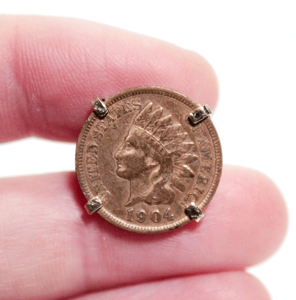 1904-1905 Indian Head Penny One Cent SWANK Men Cufflinks RARE - Thumbnail 4