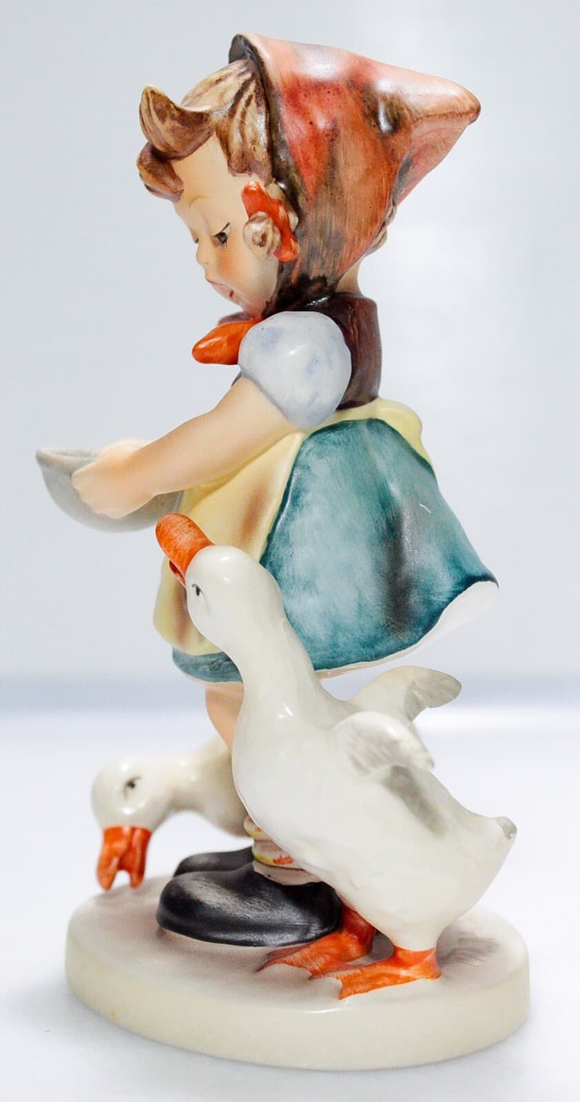 GOEBEL HUMMEL Germany "Be Patient" Hand Painted Porcelain Figurine TMK6 - Thumbnail 4